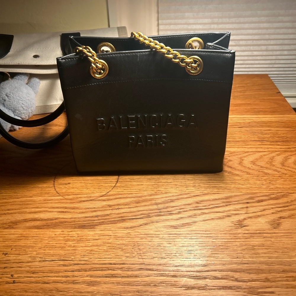 Balenciaga Black Shoulder Bag with Gold Chain 「Duty Free」